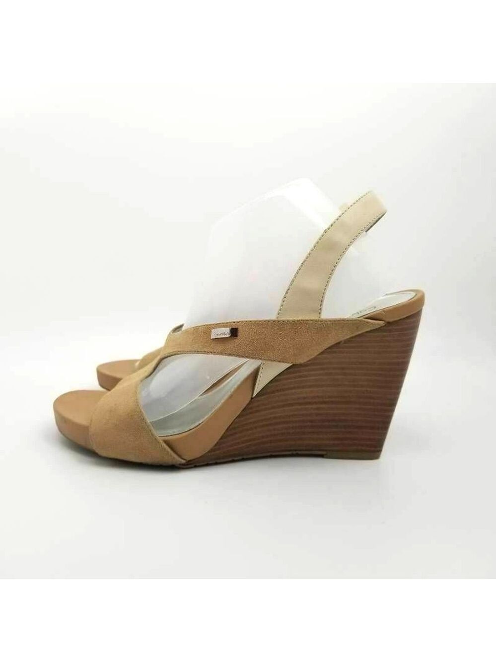 Calvin Klein Womens Opal Slingback Wedge Sandals